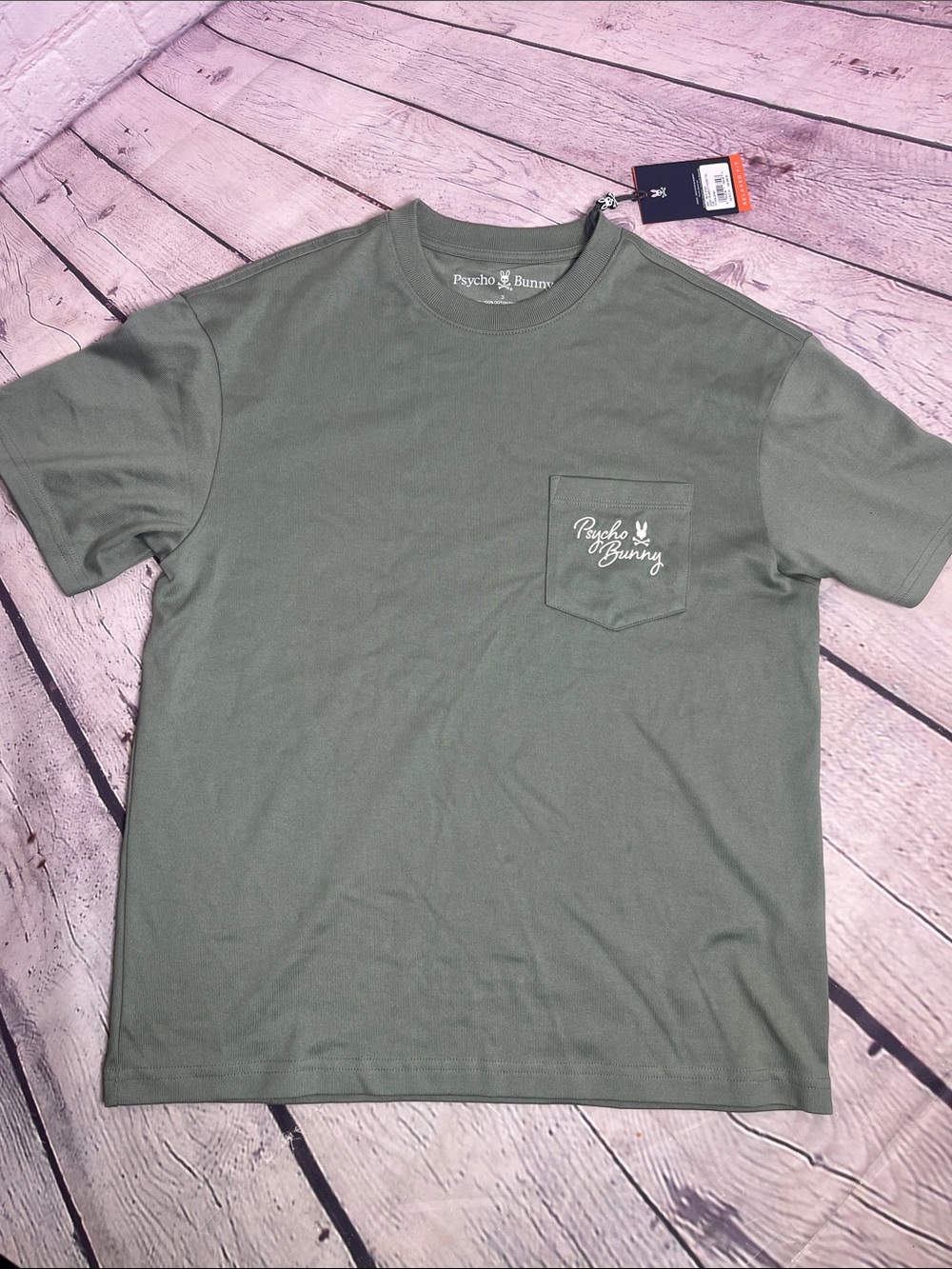 NWT Psycho Bunny Desert Relaxed Fit Pocket Tee